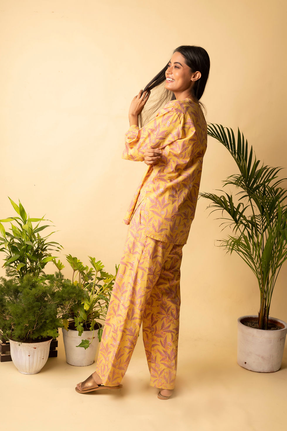 Thumbnail: Blue Flower Lounge Wear – Soft Cotton Comfort with a Story