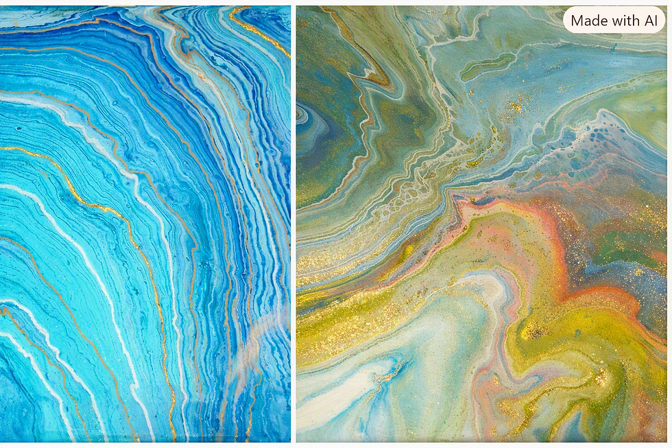 Dirty Pour or Flip-cup Acrylic Art