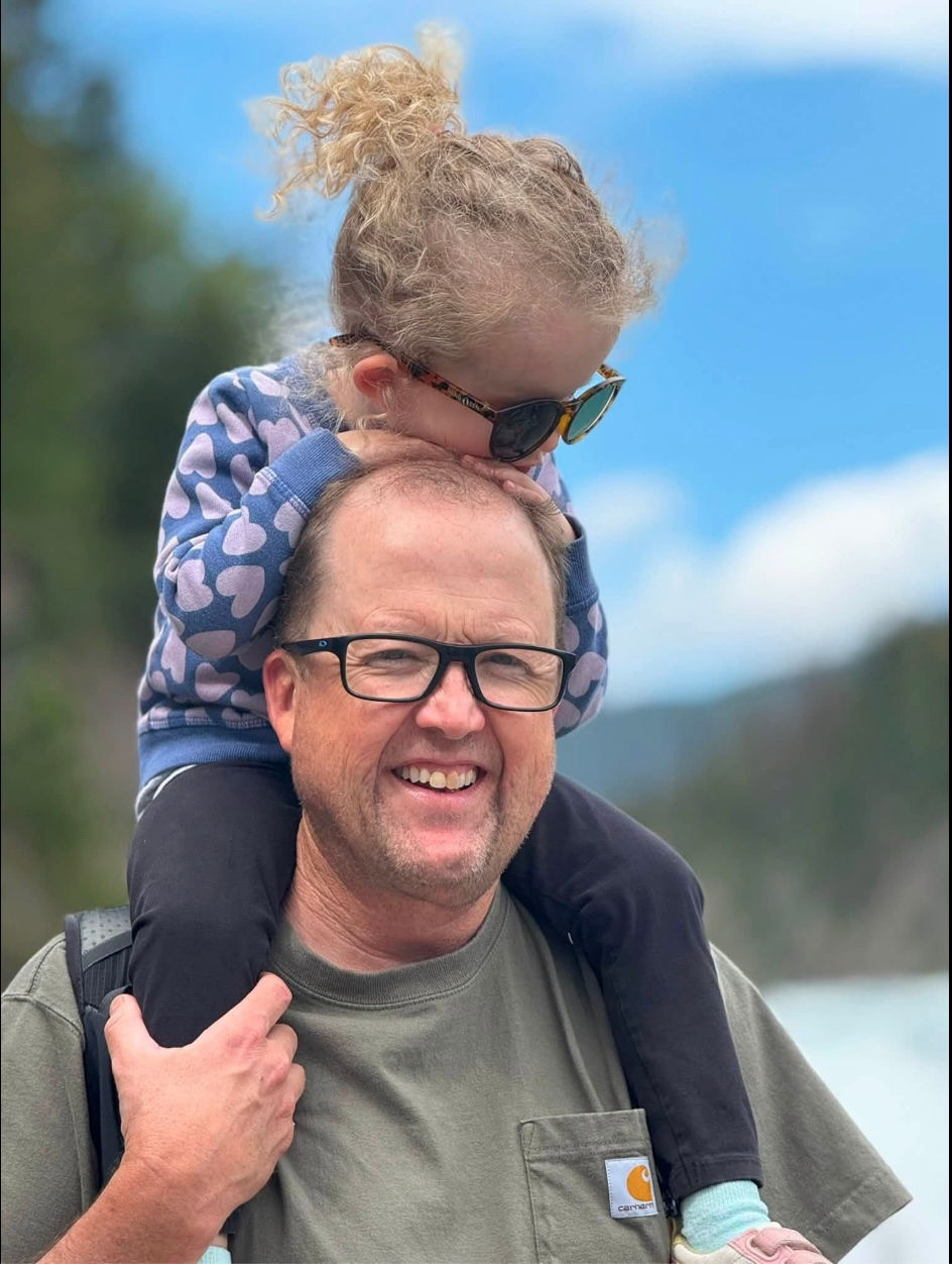 My daughter and I in Glacier National Park