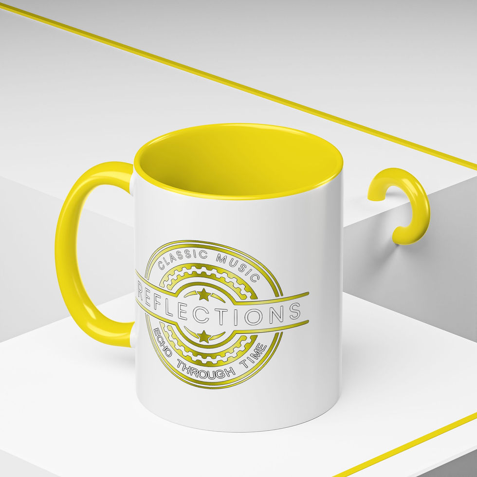 Thumbnail: Reflections Classic Music Logo Mug | Accent Coffee Mug