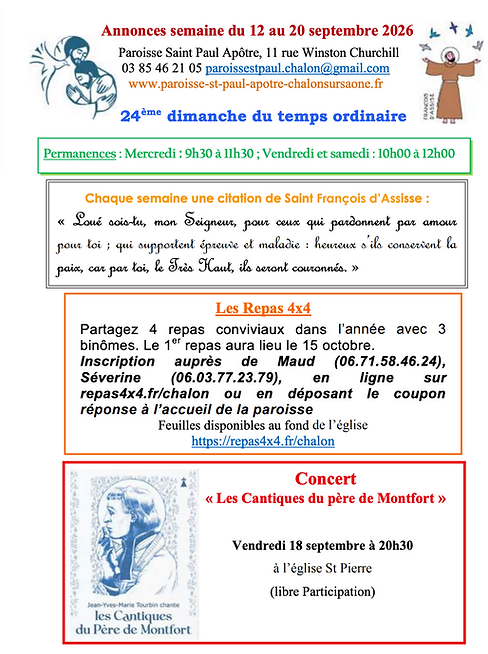 feuille paroisse