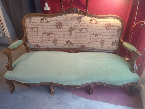 Couverture salon Louis XV Bagatelle Créations artisan tapissier saint Rémy Chalon sur Saône 71