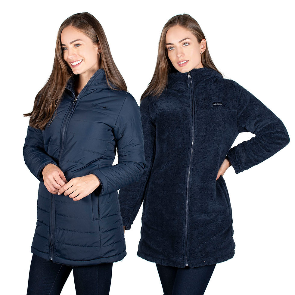 תמונה ממוזערת: מעיל נורדי נשים, כחול כהה, פרונט שני צדדים