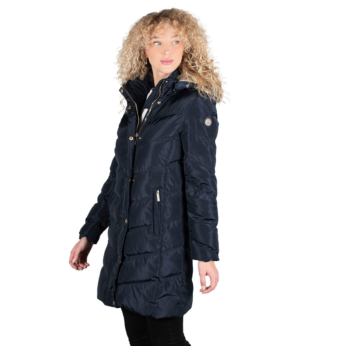 מעיל אלפקה, כחול, צד המעיל