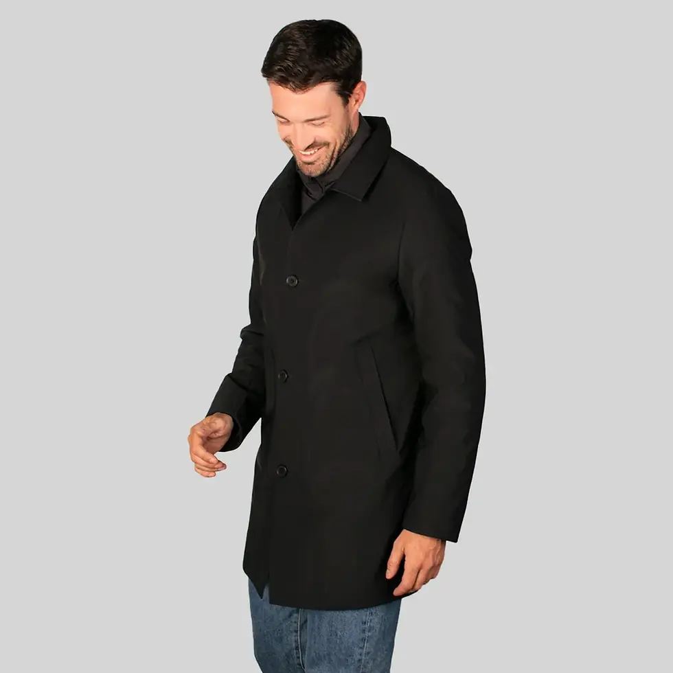 תמונה ממוזערת: מעיל ווסט פנימי לגבר- צבע שחור, צד המעיל