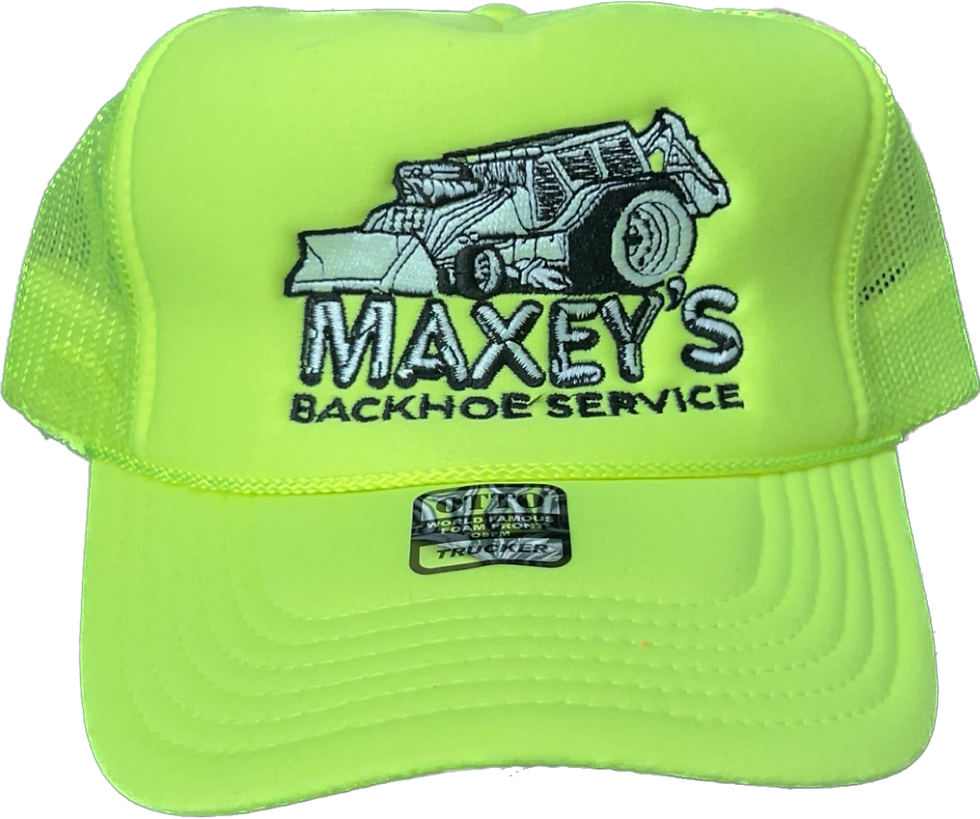 Thumbnail: Maxey’s Backhoe Service Logo Foam Hats