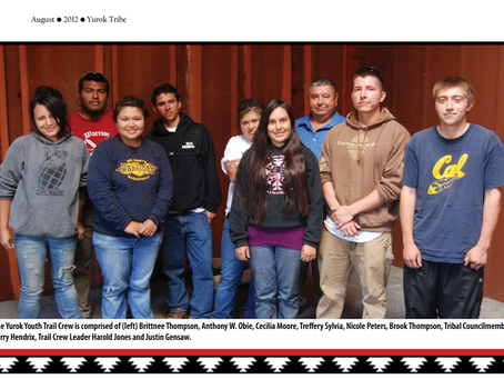 2012 Yurok Tribe Newsletter: Youth Trail Crew