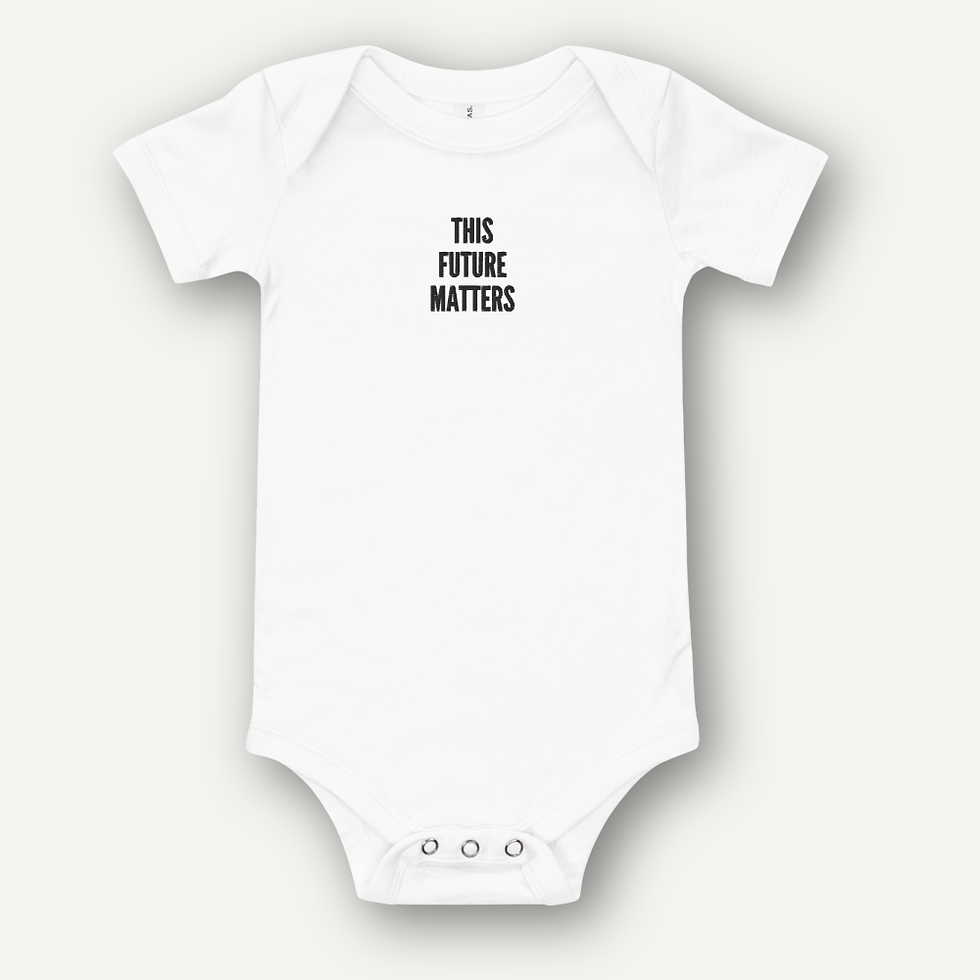This Future Matters Embroidered Baby Onesie