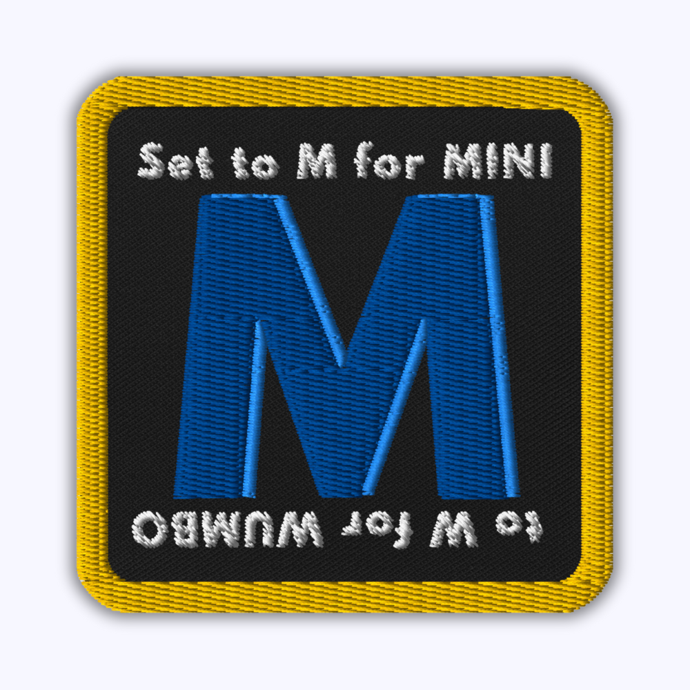 Wumbo Patch from SpongeBob, 3-inch iron-on embroidered patch for jackets, backpacks, and hats, Mermaid Man inspired cartoon p