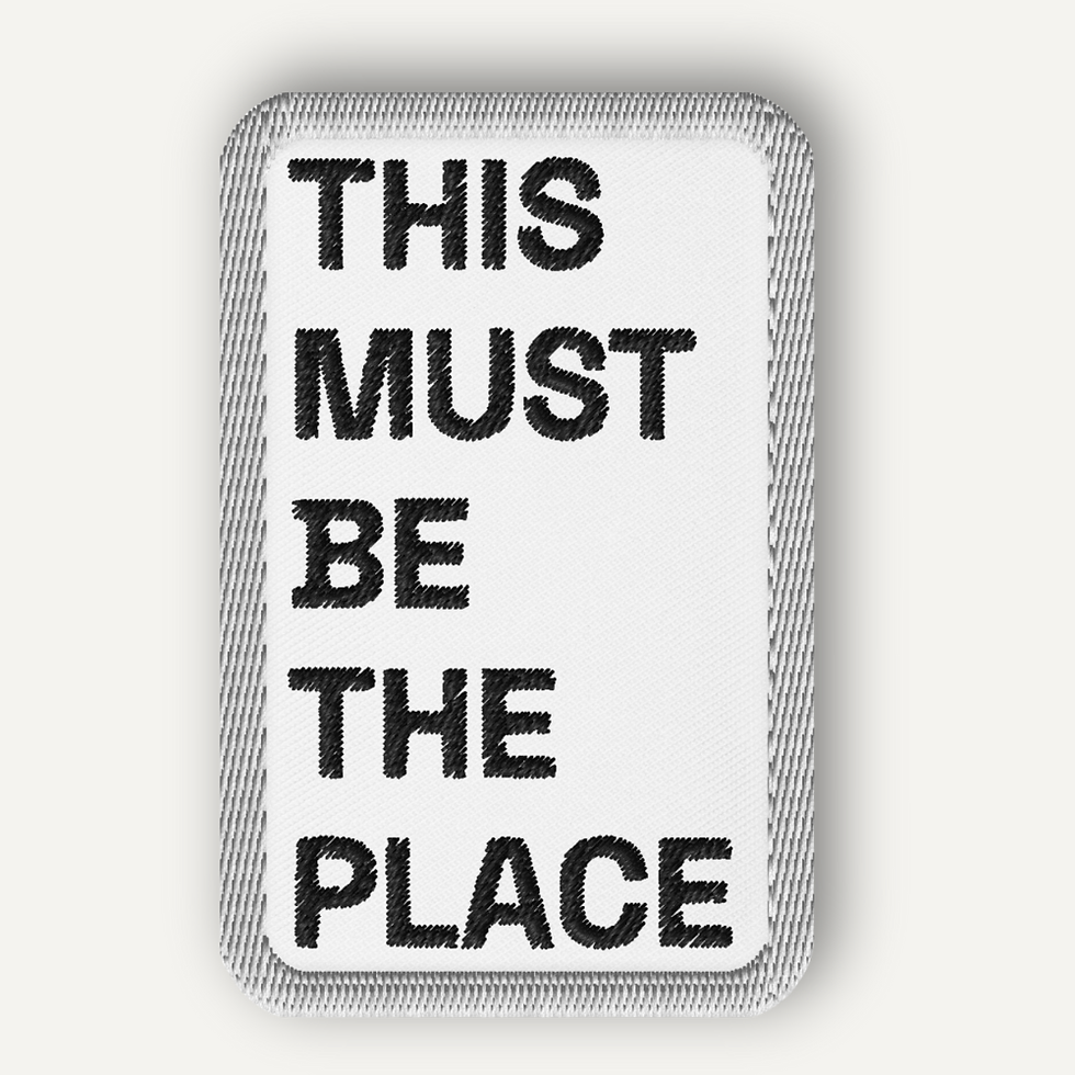 Thumbnail: "This Must Be The Place" Talking Heads Patch