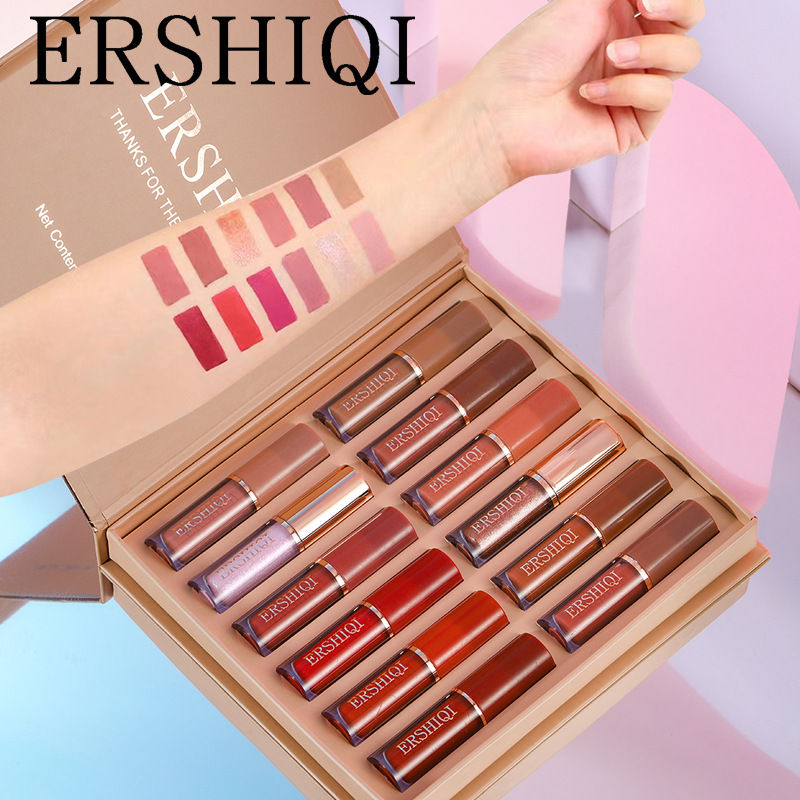 Thumbnail: 12 pcs Moisturizing Velvet Matte Lipstick Gift Box