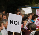 Trabalhadores em greve
