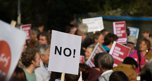 Protest With Signs