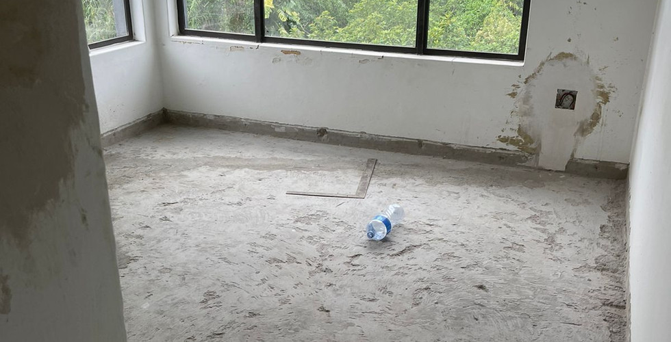 Self leveling screed - Sheffield home