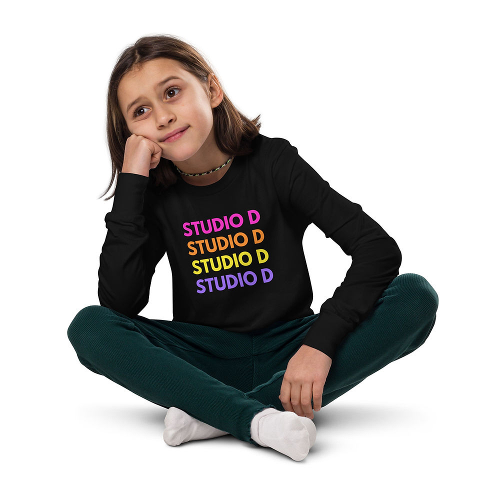 Thumbnail: Colorful Studio D youth long sleeve tee