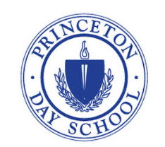 Princeton Day School emblem, logo, with visible text and blue color design.