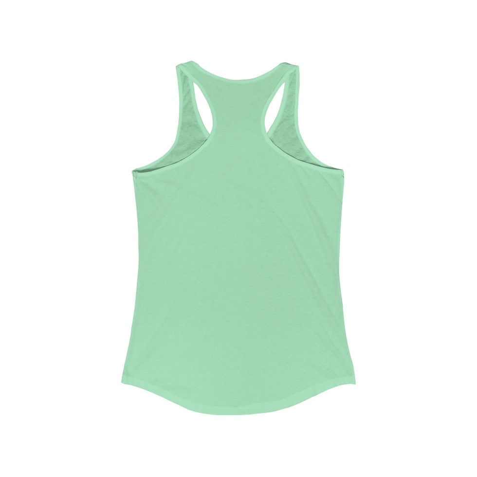 Thumbnail: Boho Women's Racerback Tank | Minimalist Sleeveless Top with Boho Design