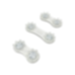 Custom Cleats  Golf Spikes (White)