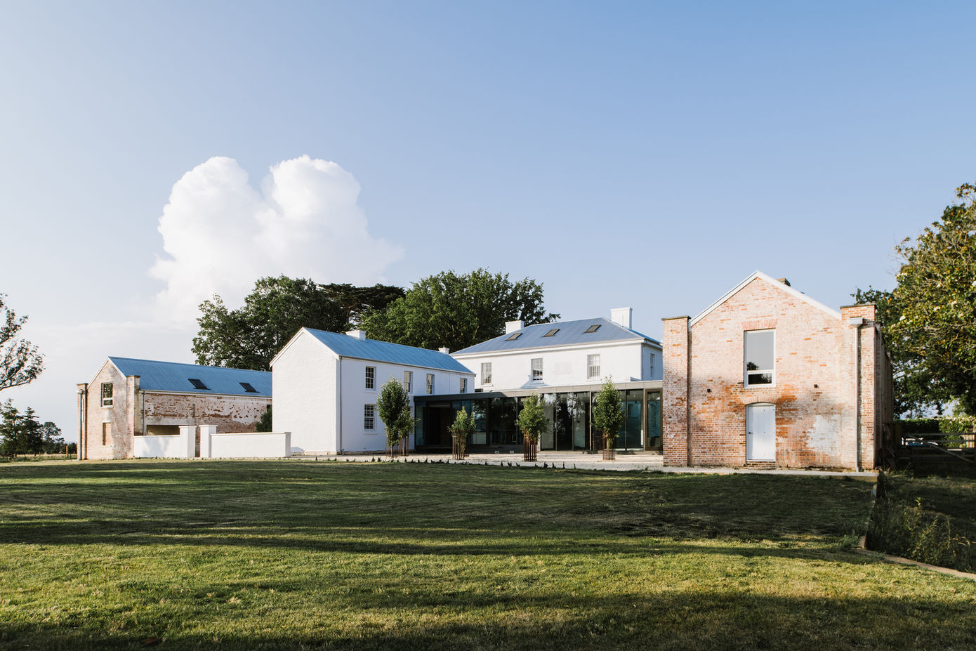 Symmons Plains Homestead carefully restored and reimagined by residential architects in Launceston, blending heritage and contemporary design