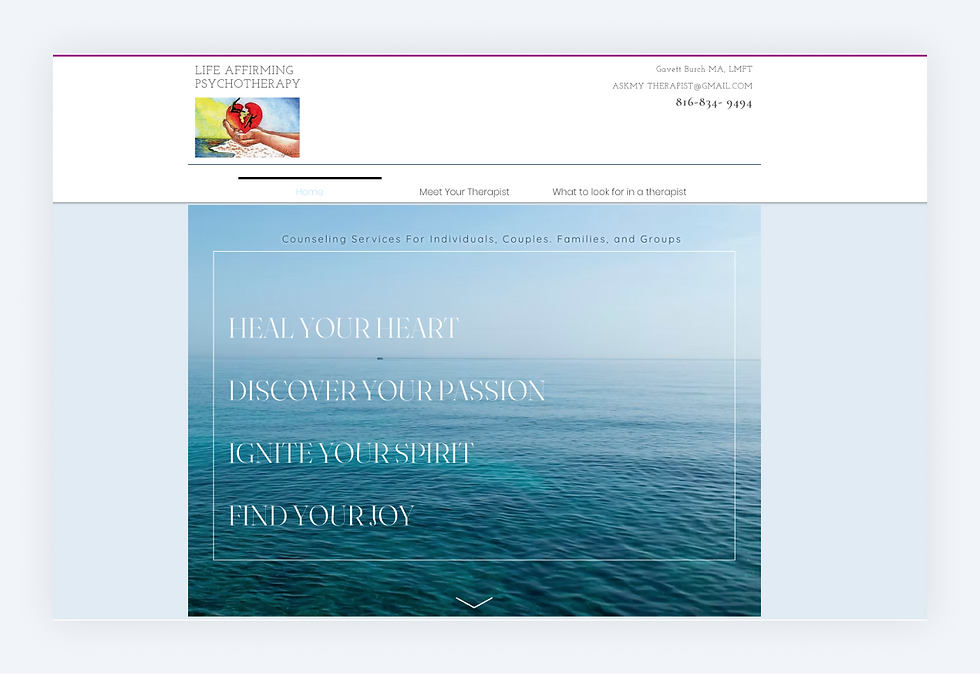 life affirming psychotherapy gavett burch wix therapy website