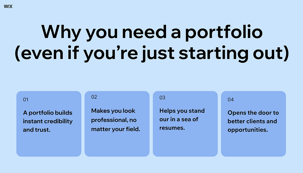 why you need a portfolio infographic