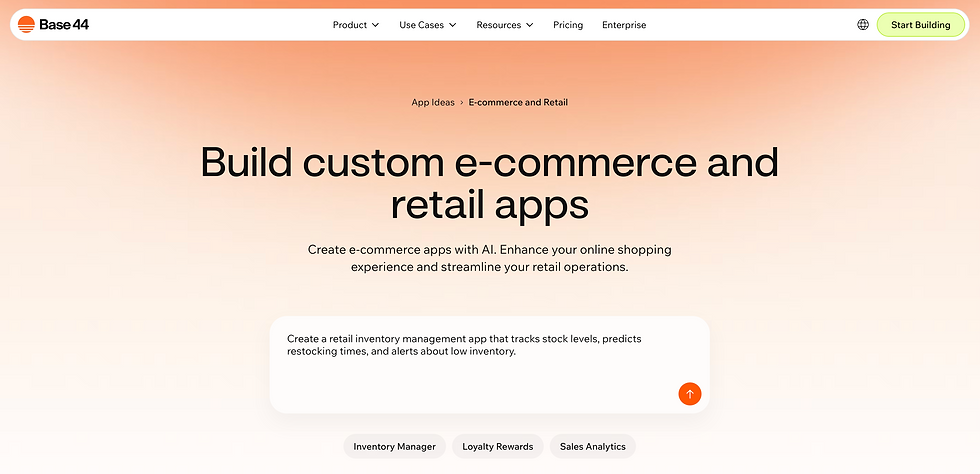 build ecommerce app base44 and stripe integration