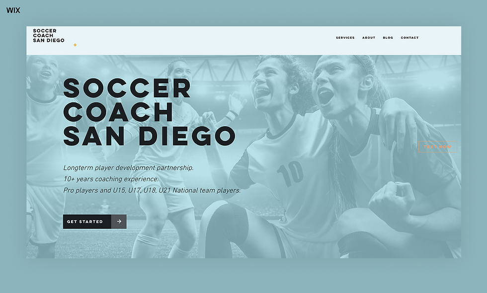 Soccer Coach San Diego homepage