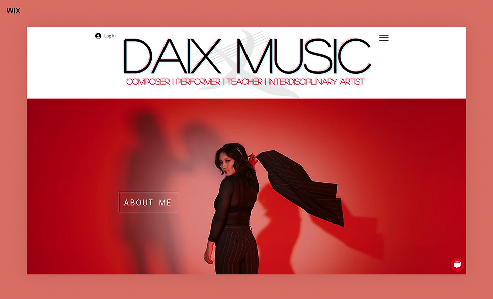 Daix Music wix music template