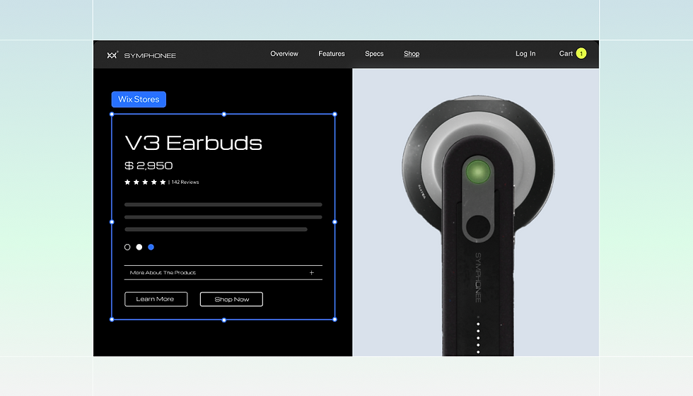 ecommerce store on wix studio