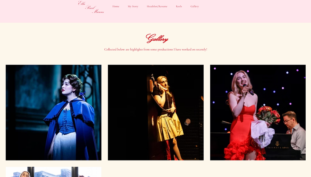 gallery of musical talent wix portfolio 