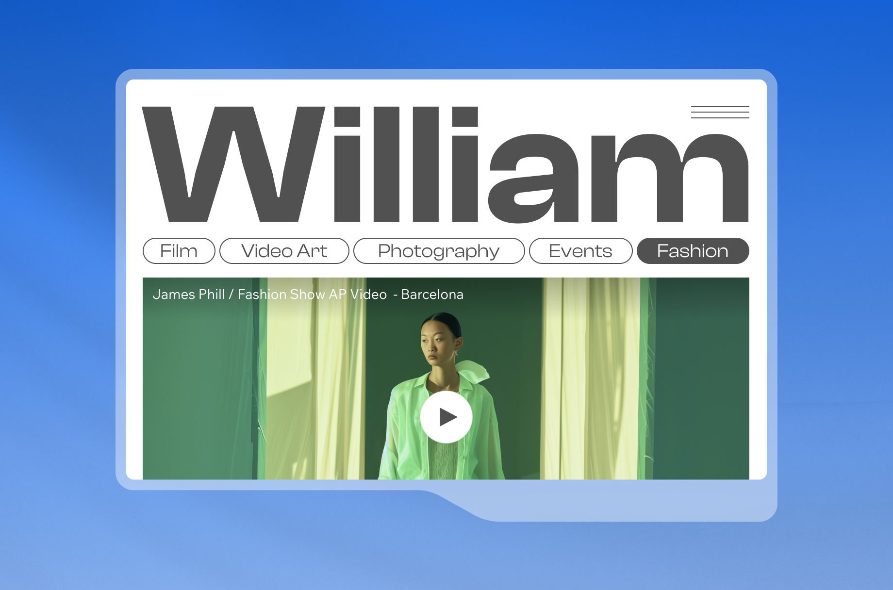 how to make a video portfolio 