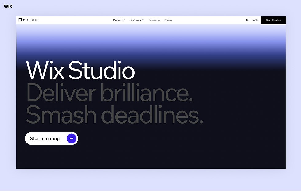wix studio best website builder for marketing agencies
