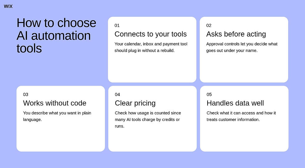 How to choose AI automation tools