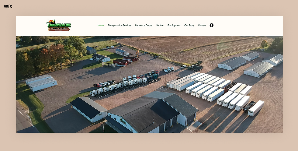 timberline trucking llc website built on wix
