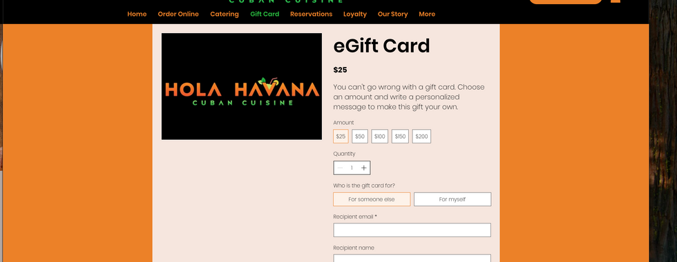 buy a restaurant gift card on website