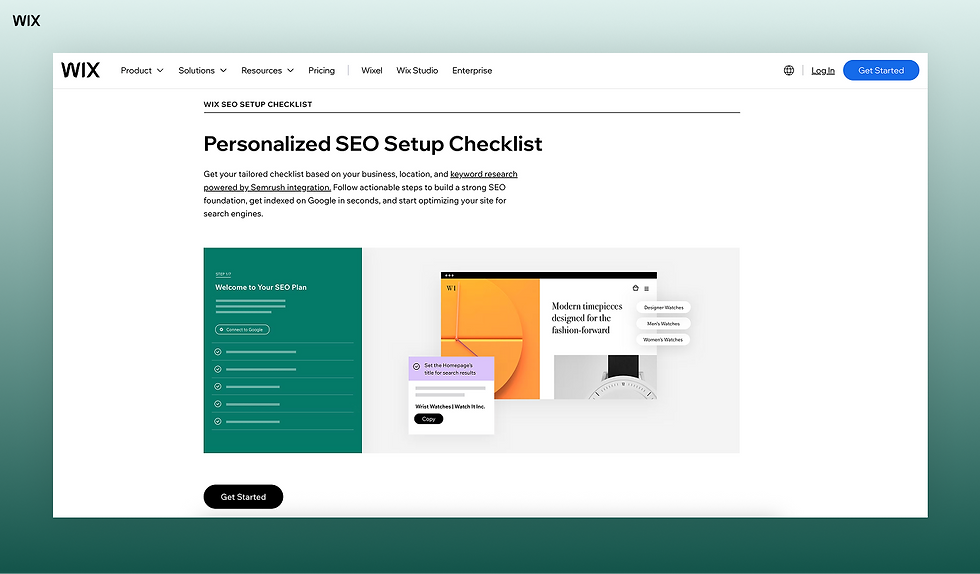 wix seo checklist