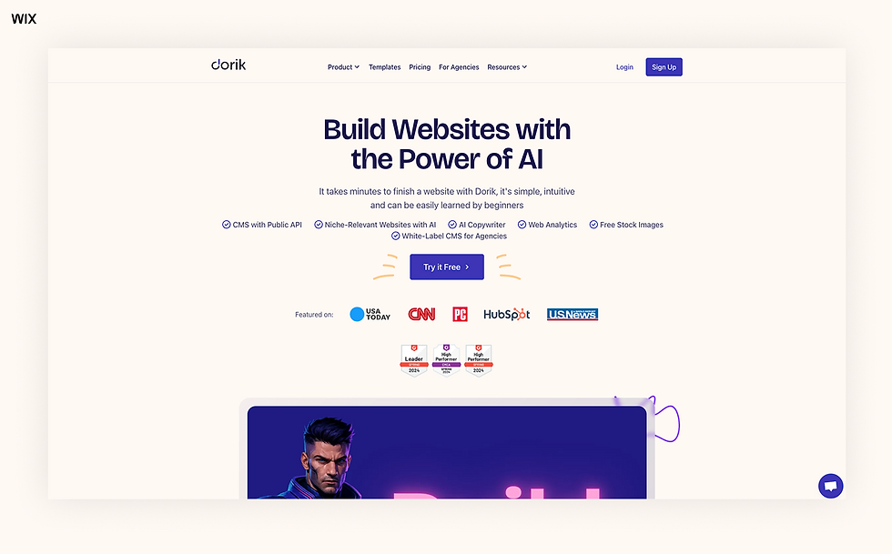 dorik best website builders for marketing agencies