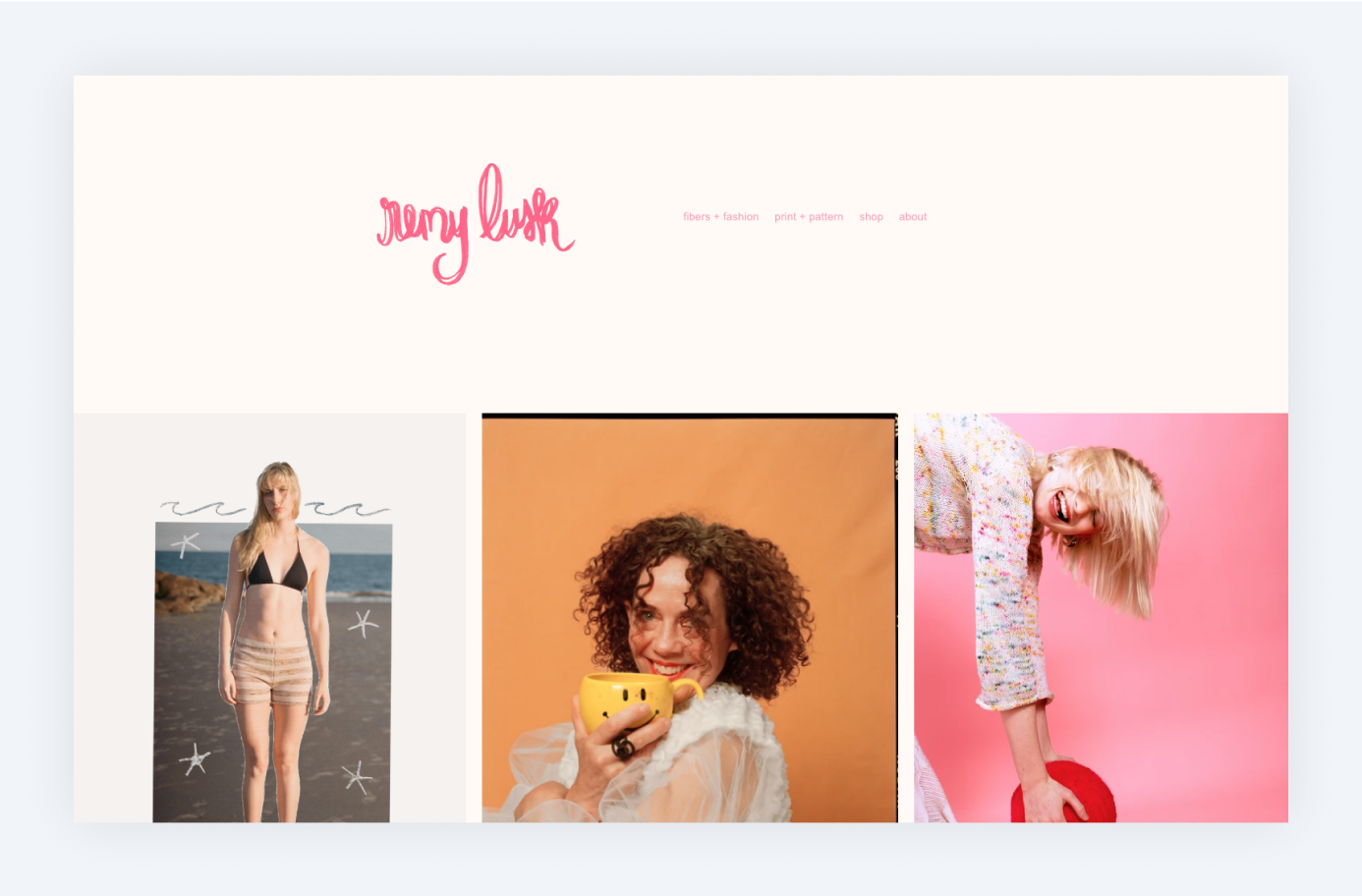 knitwear fashion designer portfolio example