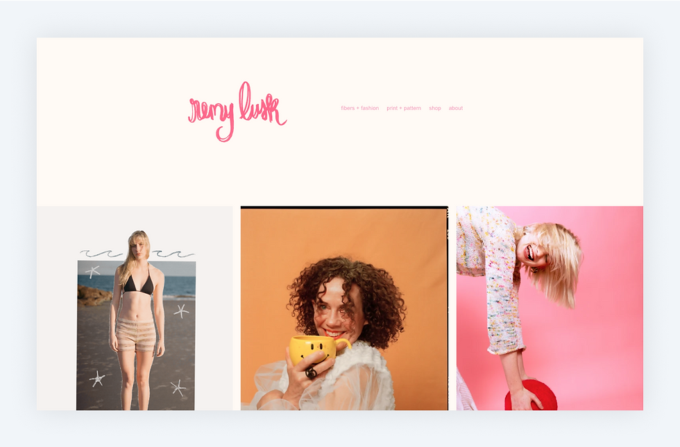 remy lusk wix fashion portfolio