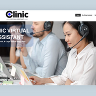 clinic virtual assistant wix website example