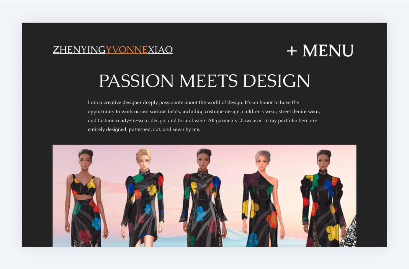 streetwear fashion designer portfolio example