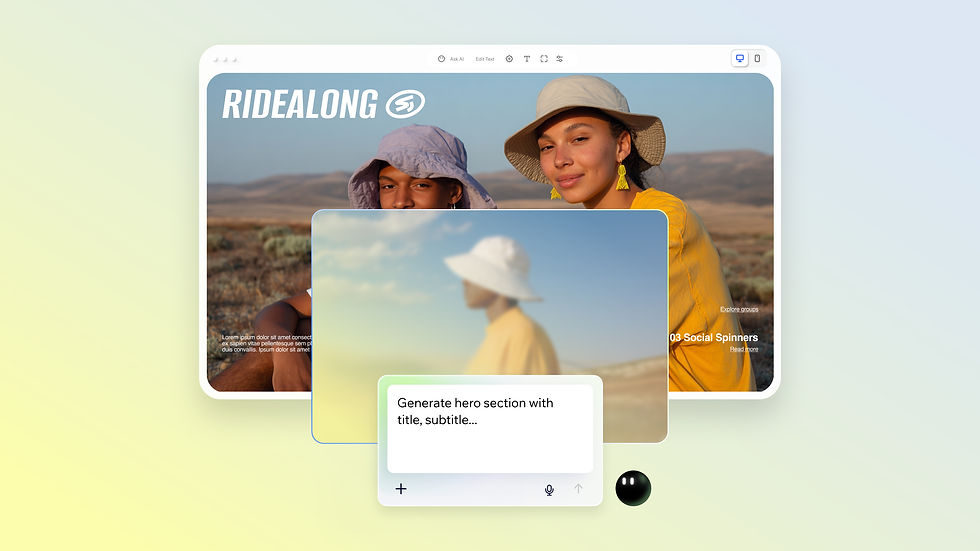 building a site with ai website builder