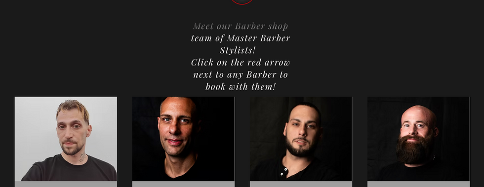 barber shop website with booking integration