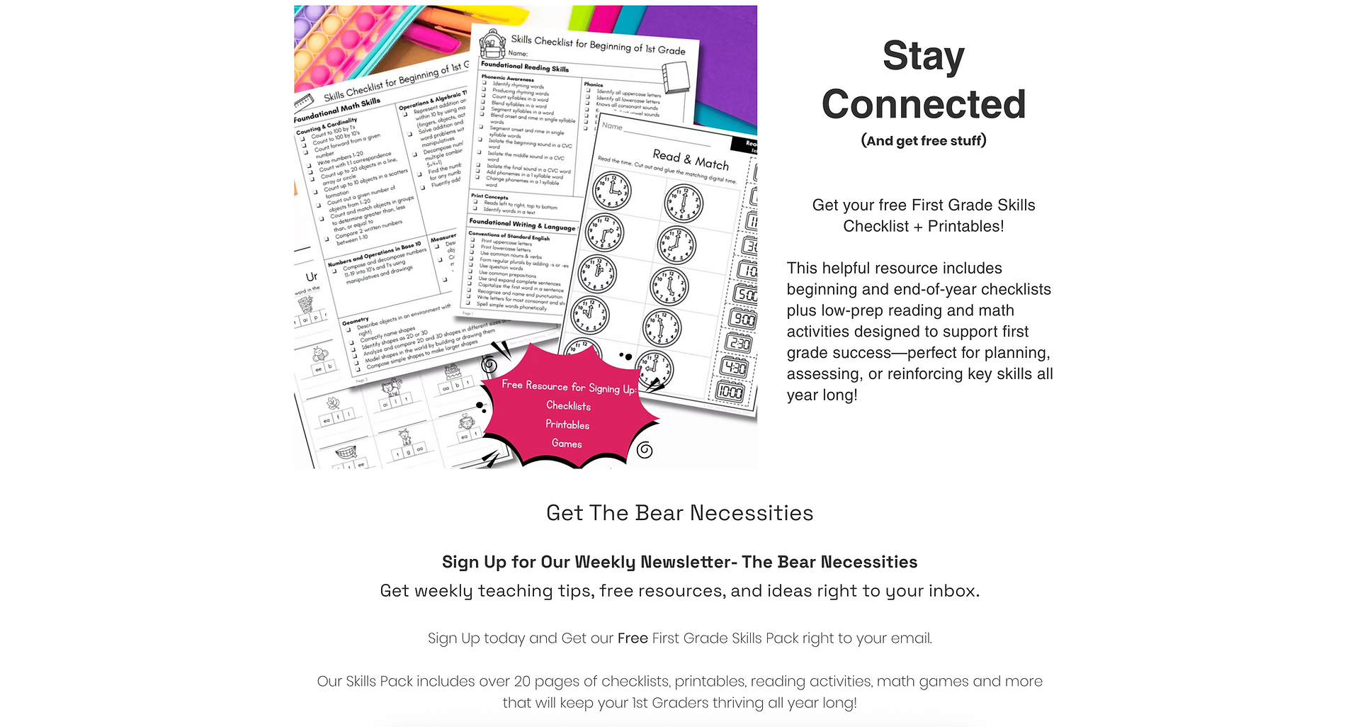 stay connected bear and bug learning