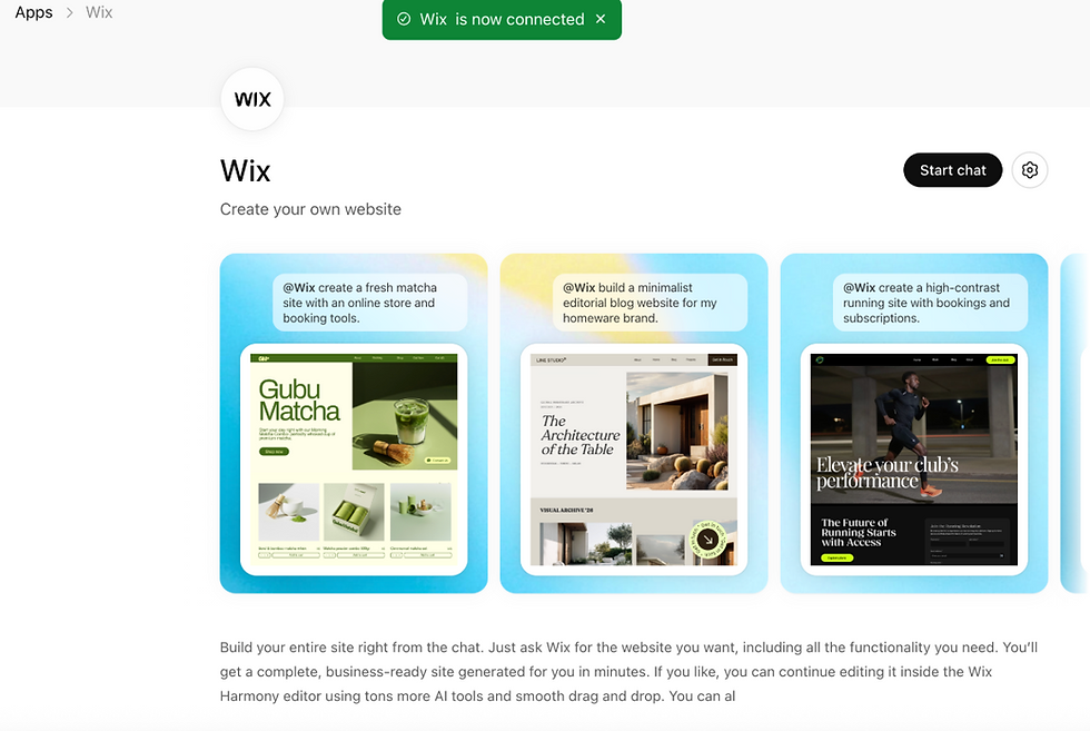 wix chatgpt app