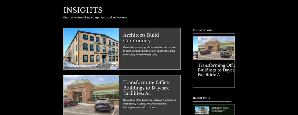 projects page architect portfolio