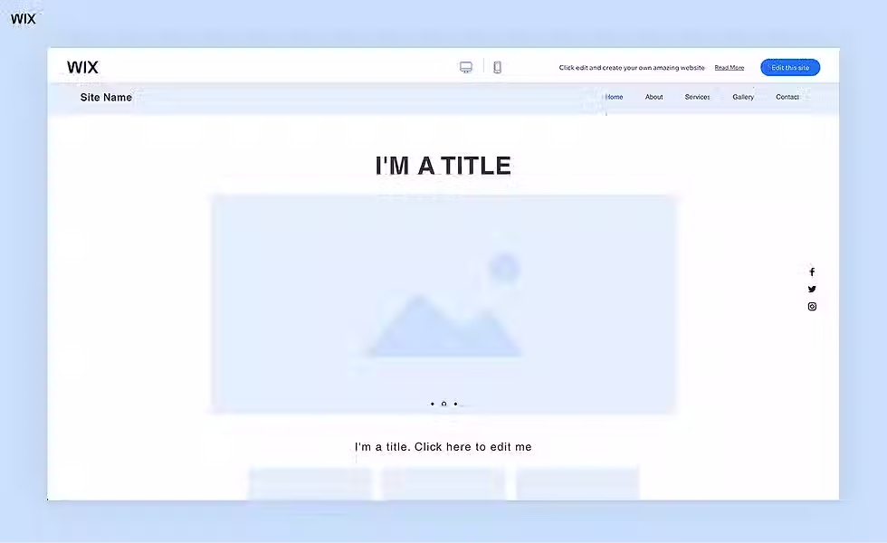 classic layoutt website template wix 