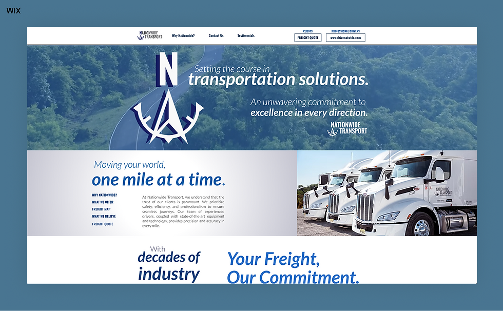 nationwide transport website