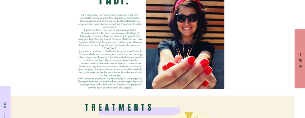 about page acupuncture website built on wix