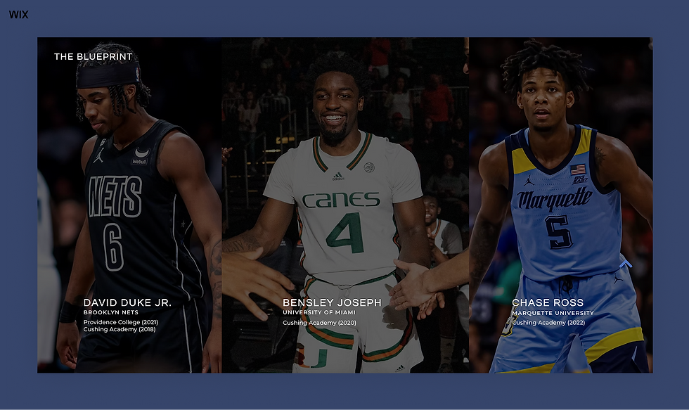 The Blue Print Basketball Camp homepage